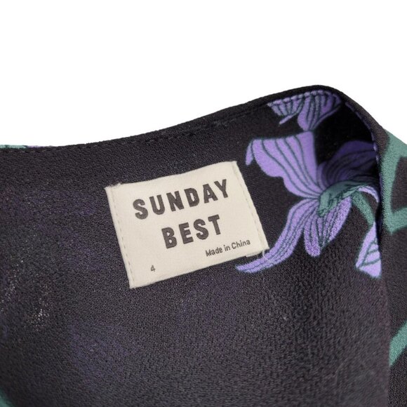 Aritzia Sunday Best Alexi Mini Wrap Dress Size 4 - Picture 4 of 9